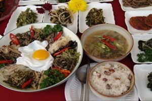 산채비빔밥,전라북도 진안군,지역음식