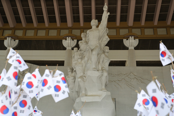 독립기념관에 세워져 있는 불굴의 한국인 상