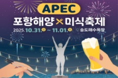 포항시, APEC 정상회의 기념 '해양미식축제' 31일 개막, 국내여행, 여행정보
