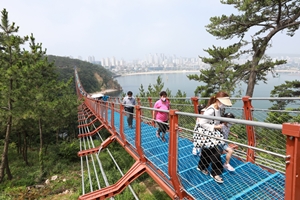 울산의 새로운 핫플레이스, 울산동구 대왕암 출렁다리