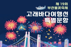 울산 남구, 고래바다여행선, 제19회 부산불꽃축제 특별운항 실시