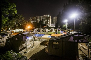 도심에 마련된 오아시스, 광주 캠핑마을,광주광역시 서구