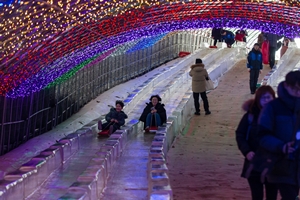 청양 알프스마을 얼음분수축제 21일 팡파르