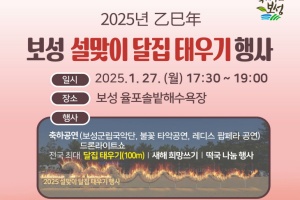 보성군, 2025년 설맞이 달집태우기 행사 개최!