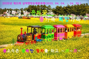 삼척시, 제21회 삼척맹방유채꽃축제, 4월 4일 개막