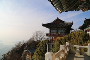 남해의 절경을 내려다보며, 금산 보리암,국내여행,음식정보